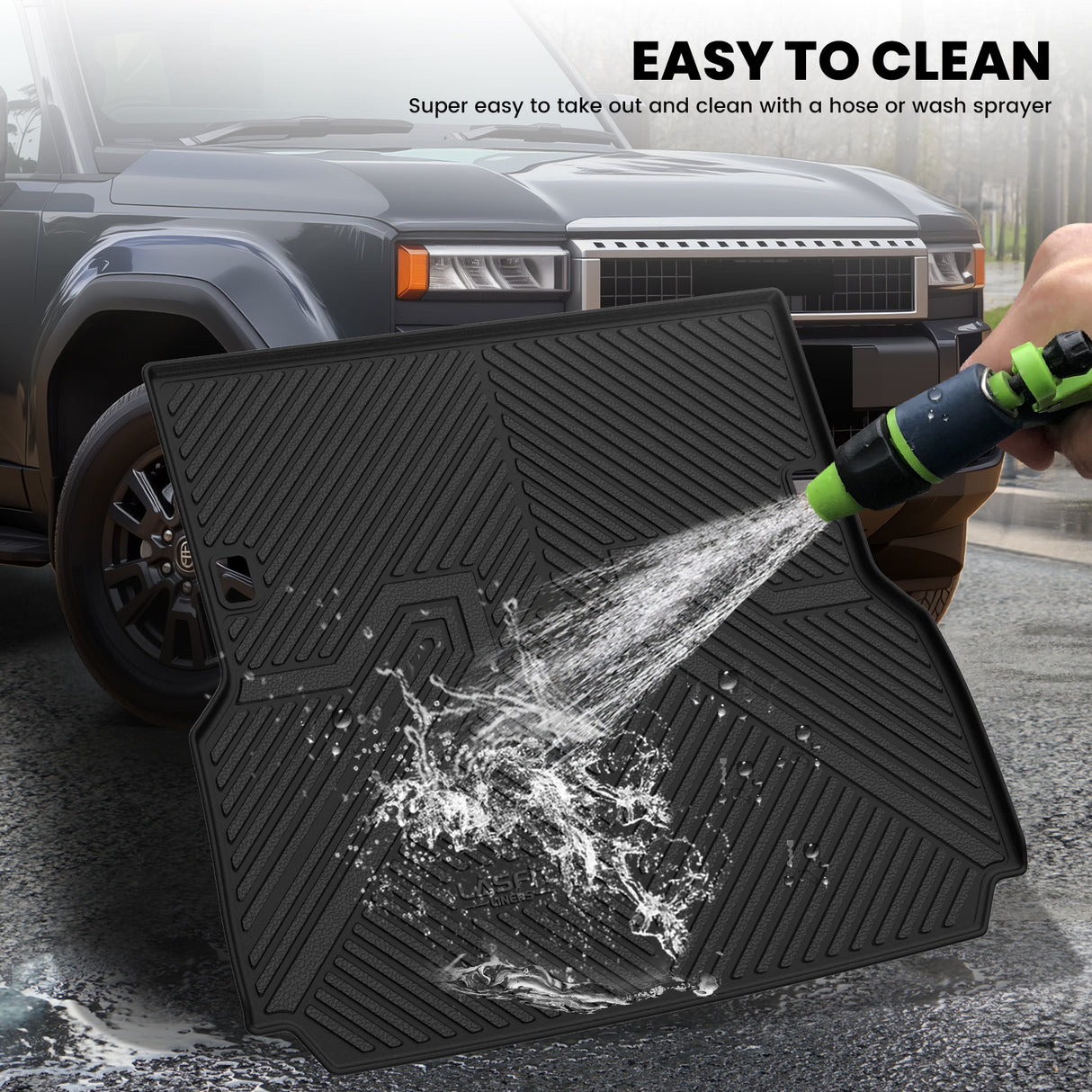 2025 Toyota Land Crusier Cargo Mat & Seatback Mat Easy To Clean