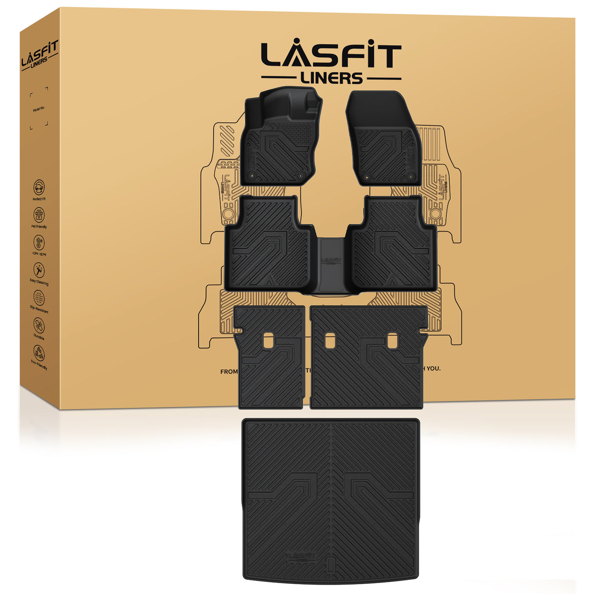 Fit for 2025 Volkswagen Tiguan Floor Mats & Seatback & Cargo Mats