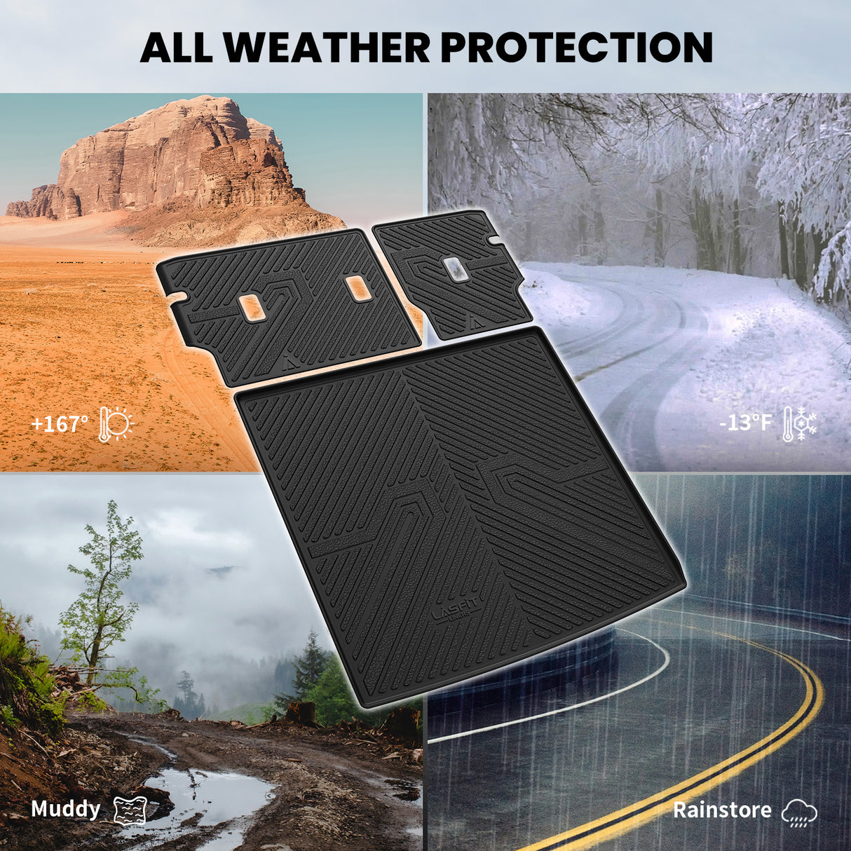 2026 Honda Passport Cargo & Seatback Mats All Weather