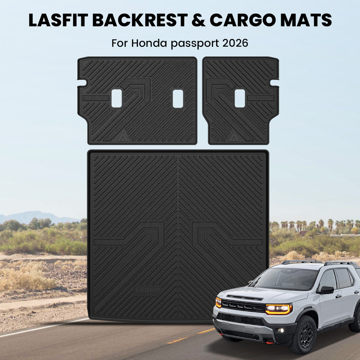 2026 Honda Passport Cargo & Seatback Mats Show