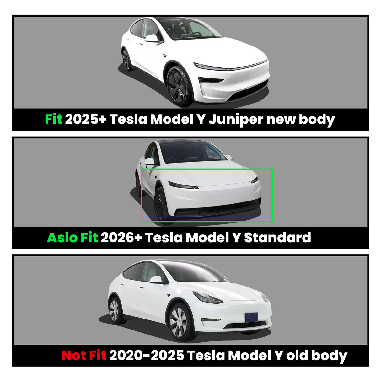 2026 Tesla Model Y Floor Mats not Fit Old Body
