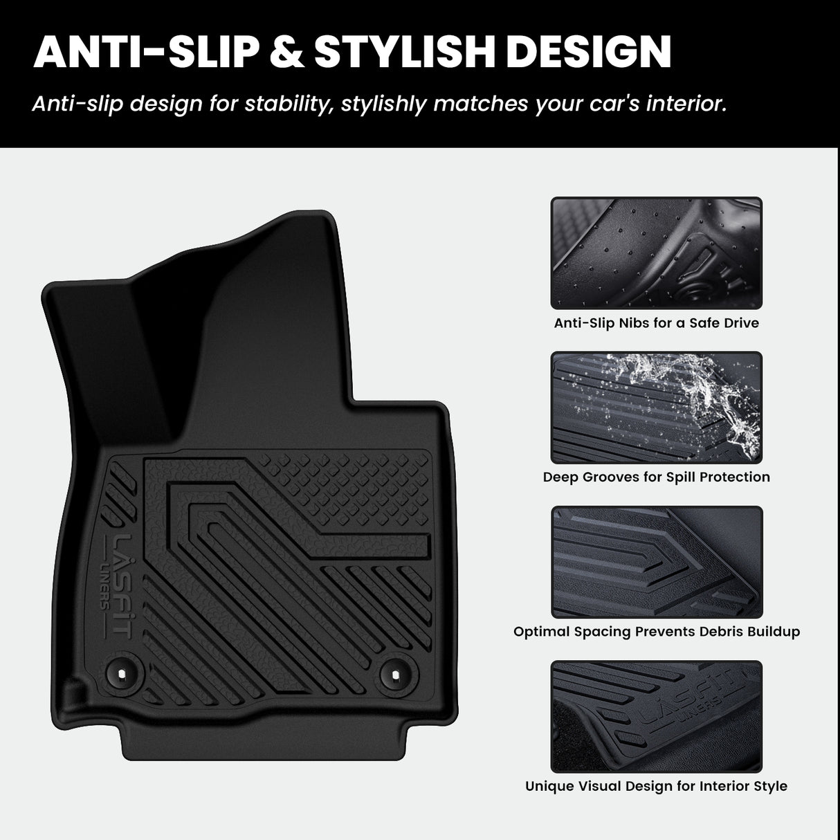 Lasfit 2027 Kia Telluride Floor Mats