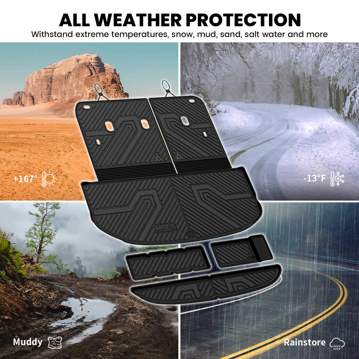 Lasfit 2027 Kia Telluride Floor Mats