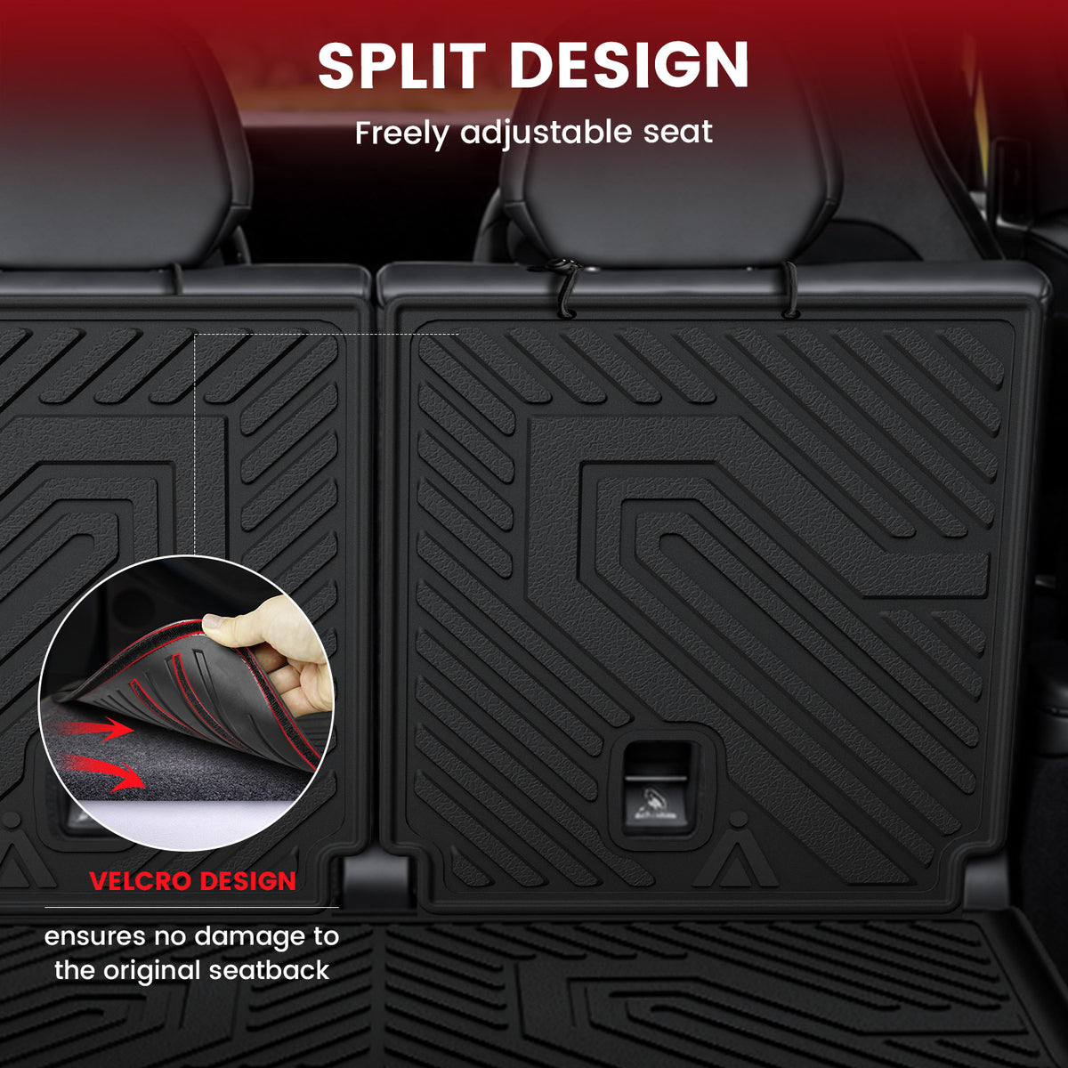 2027 Tesla Model Y L 3Row & Cargo & Seatback & Front & Rear Trunk Mats Split Design