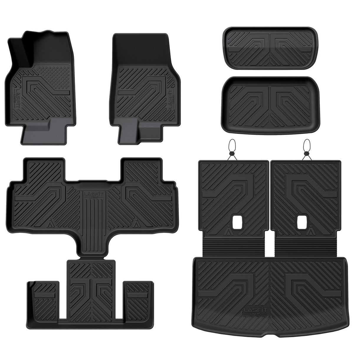 2027 Tesla Model Y L 3Row & Cargo & Seatback & Front & Rear Trunk Mats