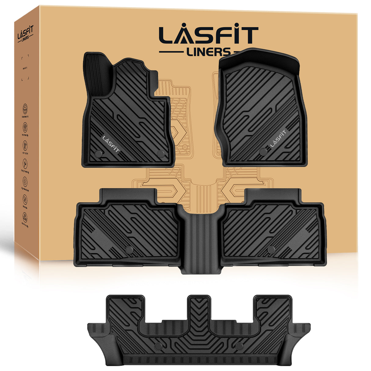 Fit for 2020-2026 Ford Explorer Floor Mats or Seatback & Cargo Mats