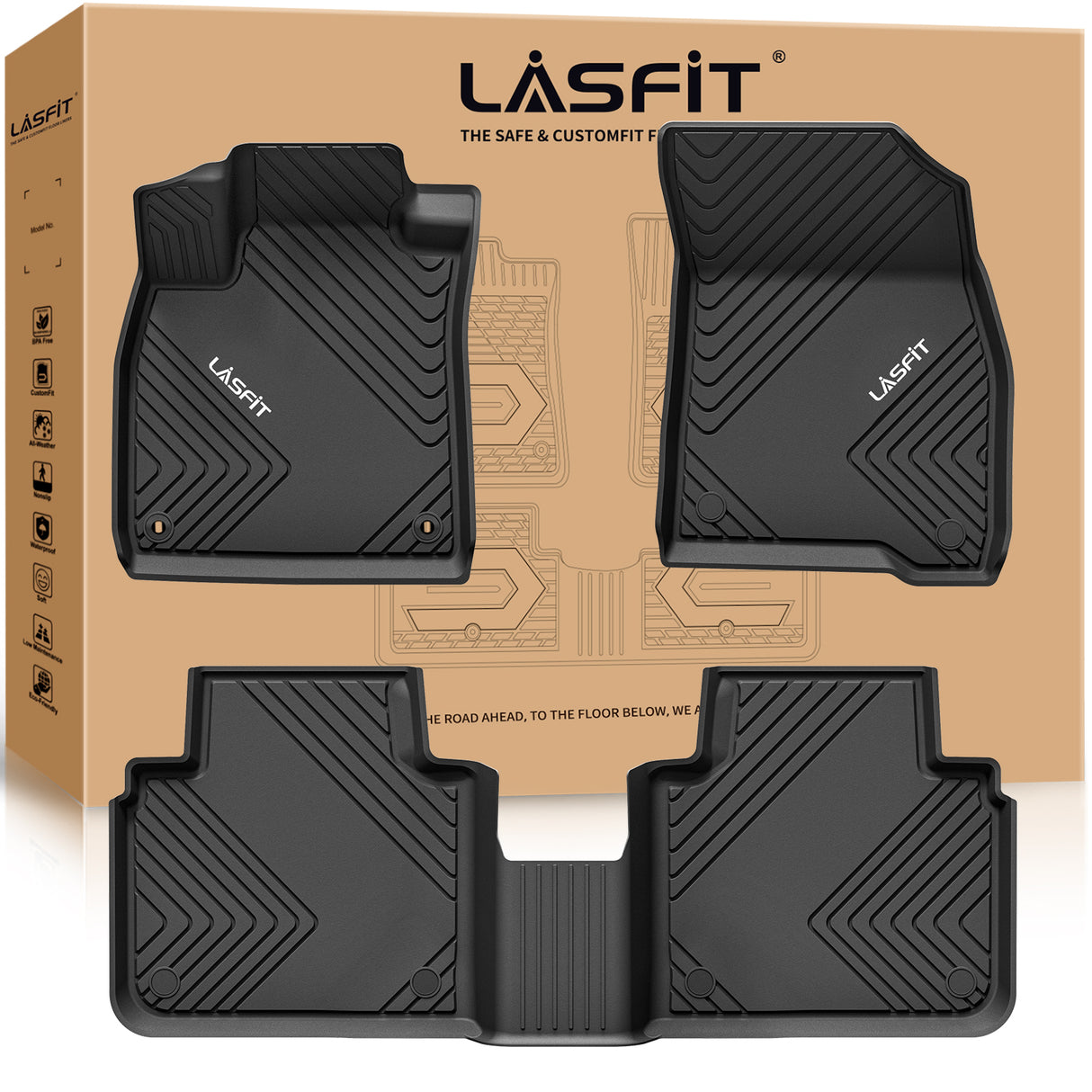 Fit for 2023-2025 Honda Accord & Accord Hybrid Floor Mats & Cargo Mat