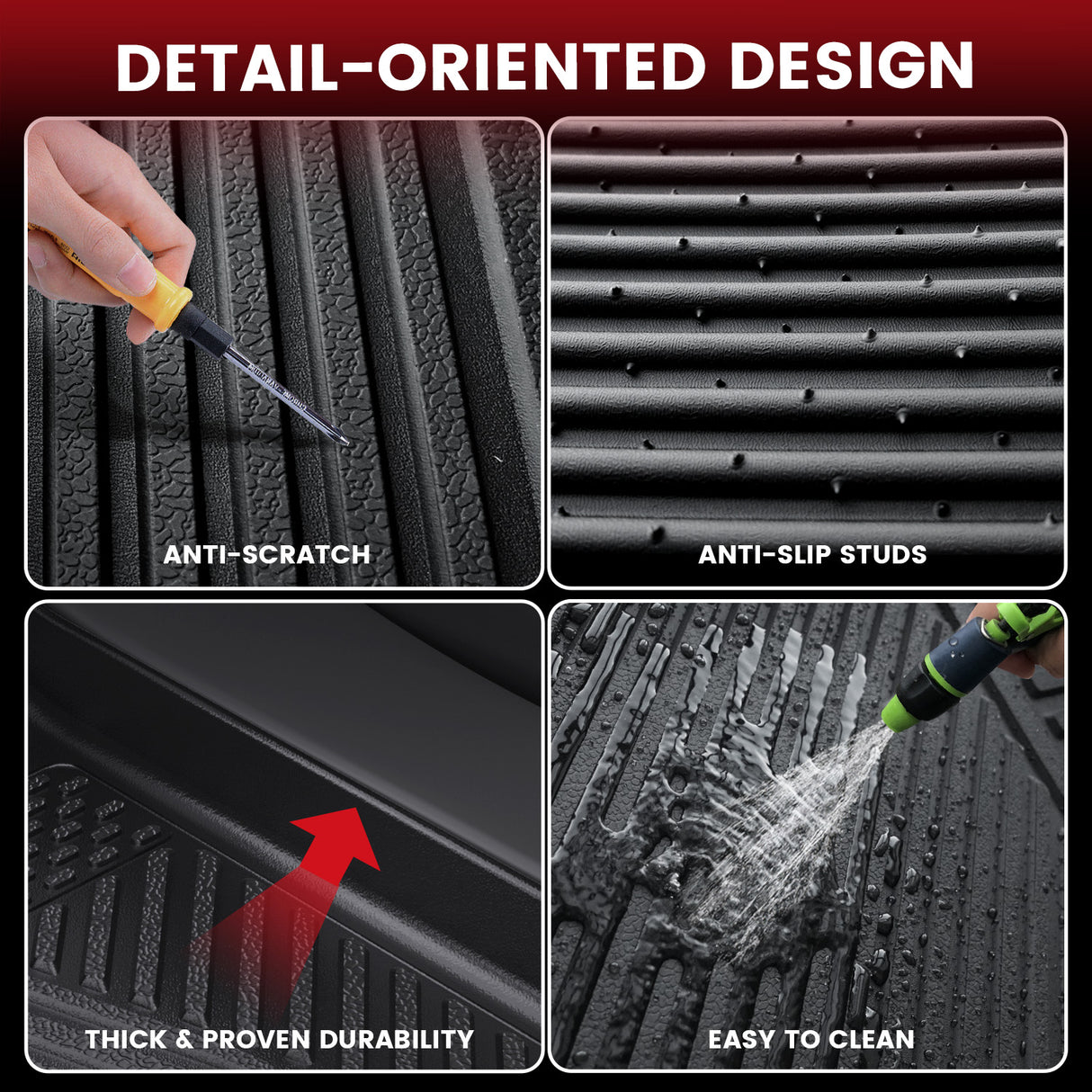 Fit for 2013-2024 Toyota 4Runner Floor Mats or Cargo Mat or Seatback Mat, Not Fit Equipped Sliding Cargo Tray Option