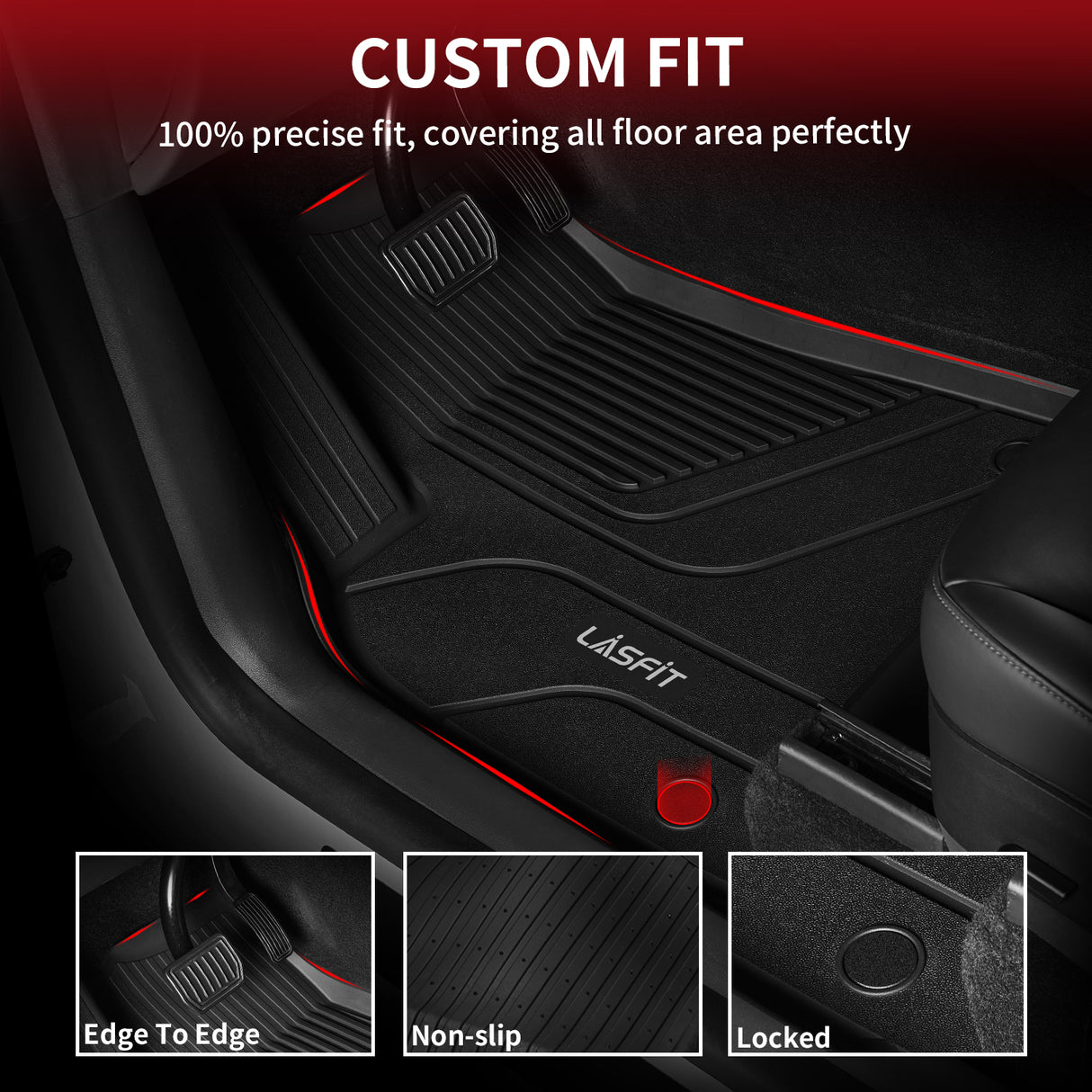 Fit for 2020-2025 Tesla Model Y Custom TPE Floor Mats or Cargo Mat