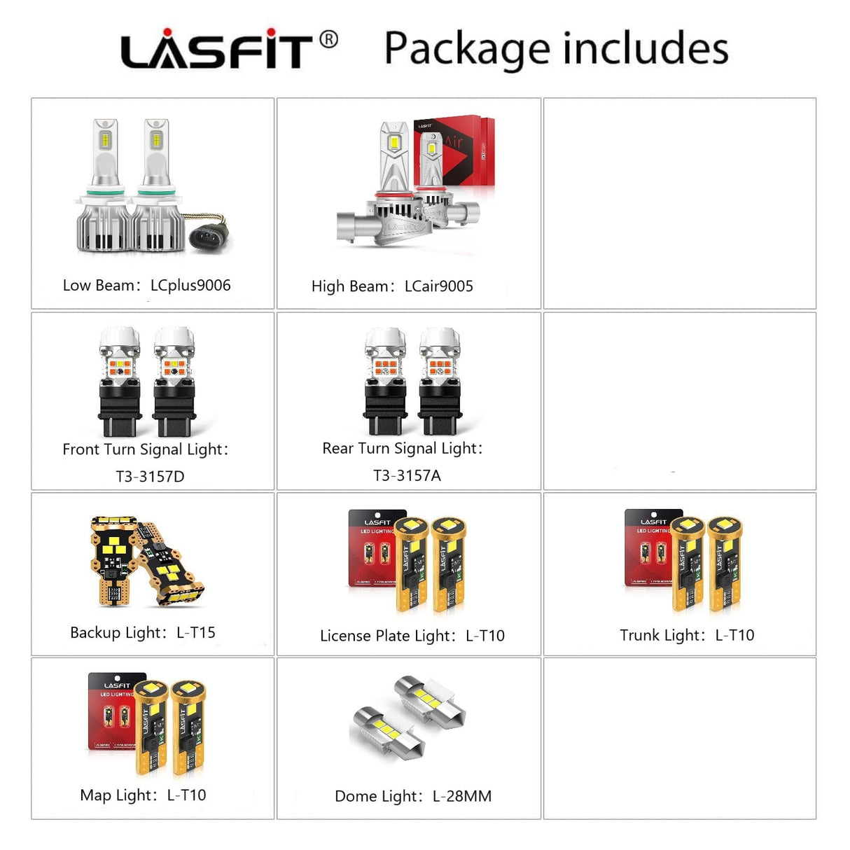 Combo package fit for 2001-2004 Toyota Corolla