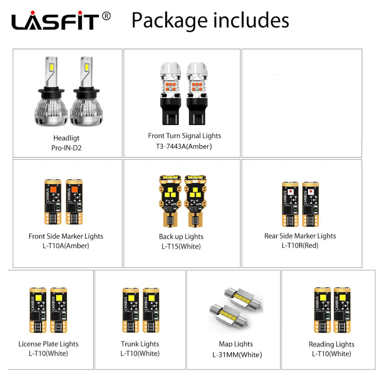combo package led bulbs fit for 2008 Infiniti G37