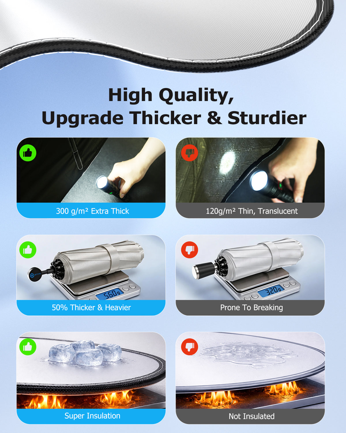 Custom Windshield Sun Shade Umbrella for 2024-2026 Toyota Tacoma high quality
