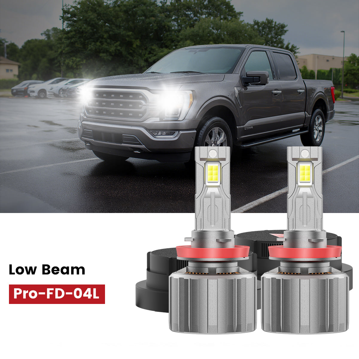 Custom-design-H11-led-headlight-low beam bulbs for 2021 2023 Ford F150
