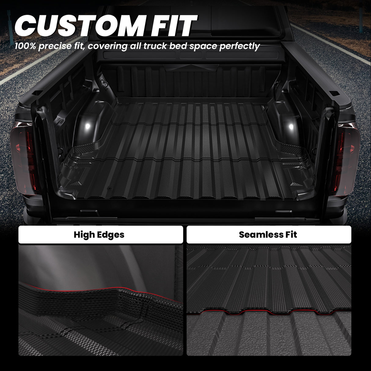 Fit fo Chevy Colorado Crewcab 5Feet Bed 2015-2022 Heavy Duty Custom Fit Bed Liners