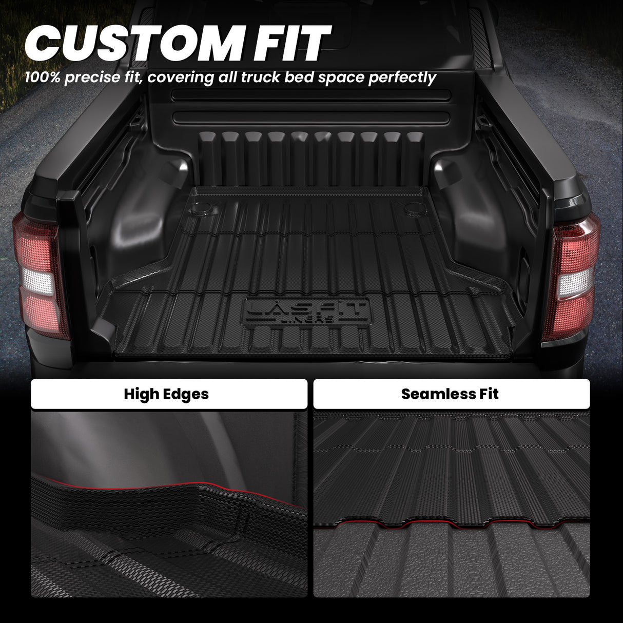 Fit for 2022-2025 Ford Maverick 4.5FT(54.4" ) Heavy Duty Truck Bed Mat / Tailgate Mat