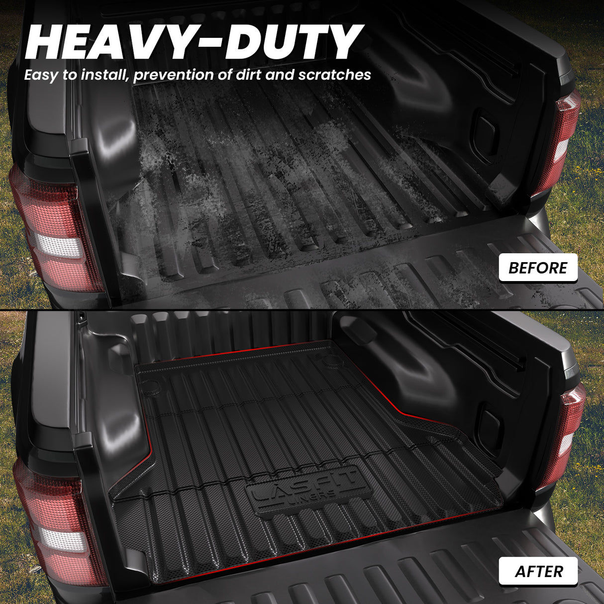 Fit for 2022-2025 Ford Maverick 4.5FT(54.4" ) Heavy Duty Truck Bed Mat / Tailgate Mat