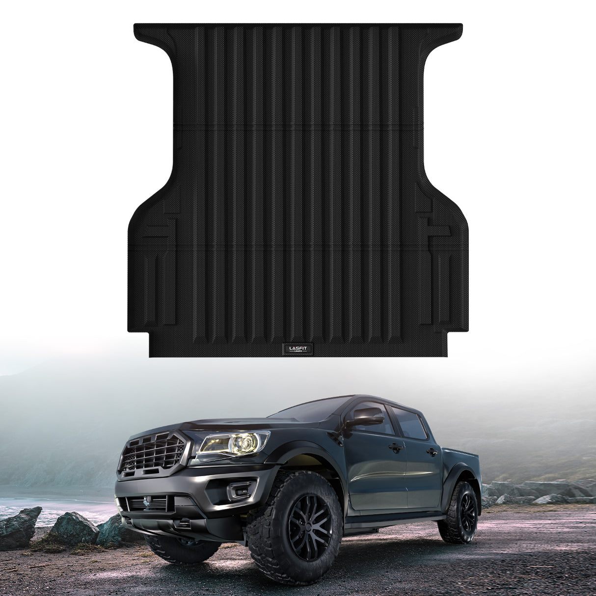 Fit for Ford Ranger Supercrew 2019-2023 4X4 Lariat 2.3L USA Version, 5Feet Durable Bed Liners