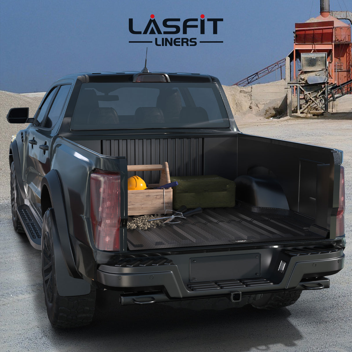 Fit for Ford Ranger Supercrew 2019-2023 4X4 Lariat 2.3L USA Version, 5Feet Heavy Duty Custom Bed Liners