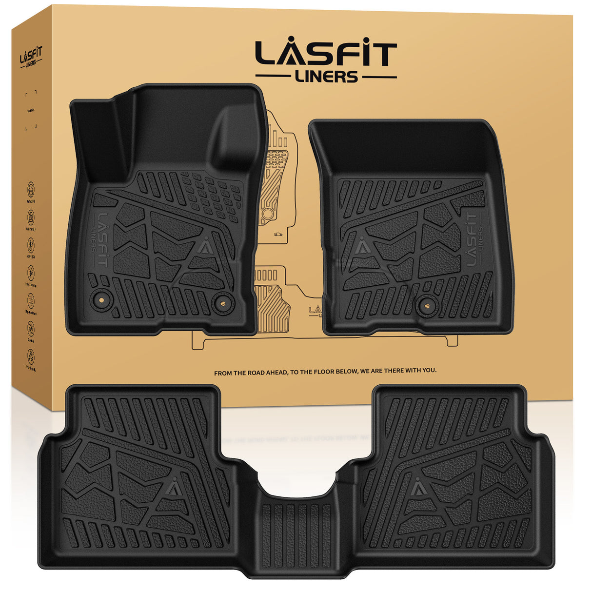 Fit for 2022-2026 Ford Maverick All-Weather TPE Floor Mats