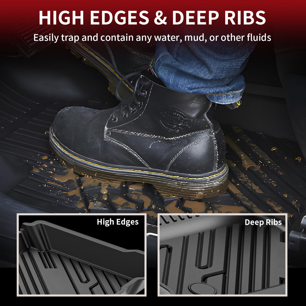 Ford Edge High Edges Floor Mats
