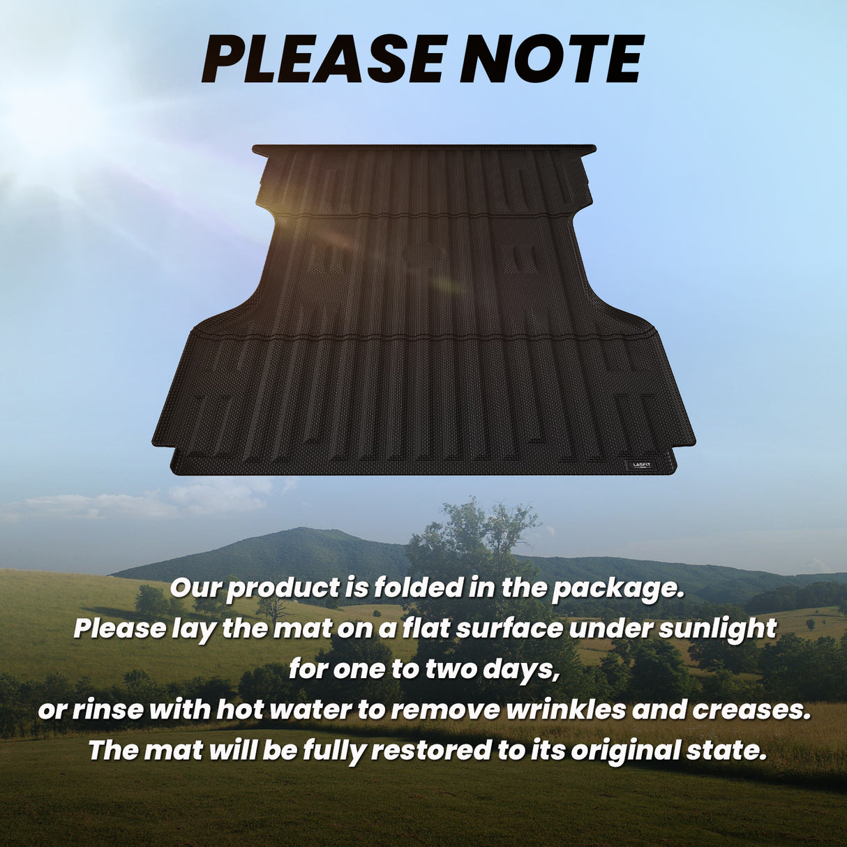 Fit for Ford F250/F350/F450 1999-2016 6 3/4 FT Heavy Duty Truck Bed Mats Easy to flat