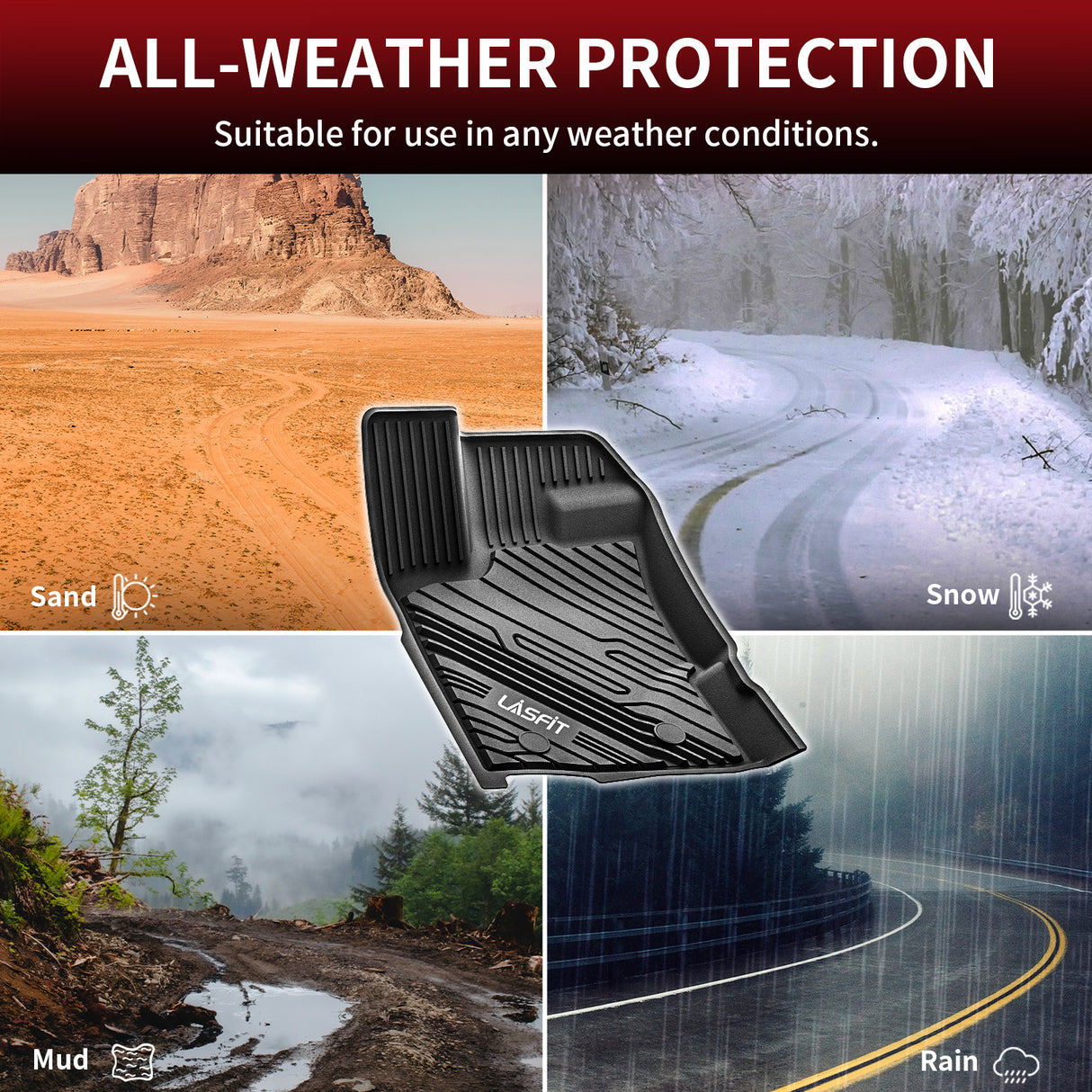 Ford Ranger SuperCrew Floor Mats All Weather