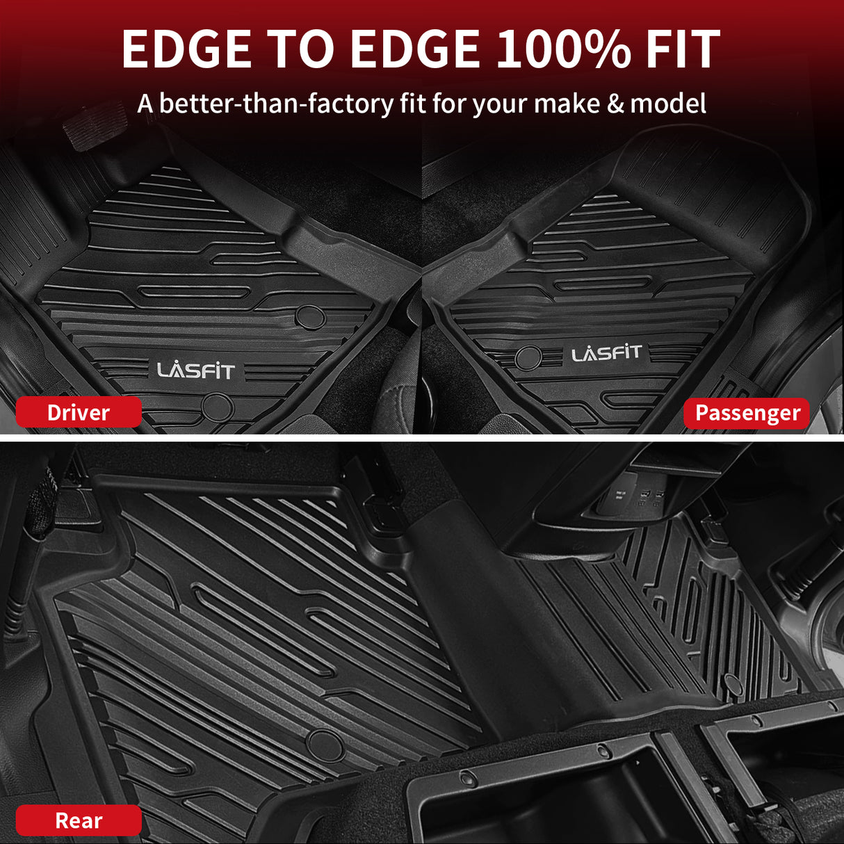 Ford Ranger SuperCrew Floor Mats Edge to Edge