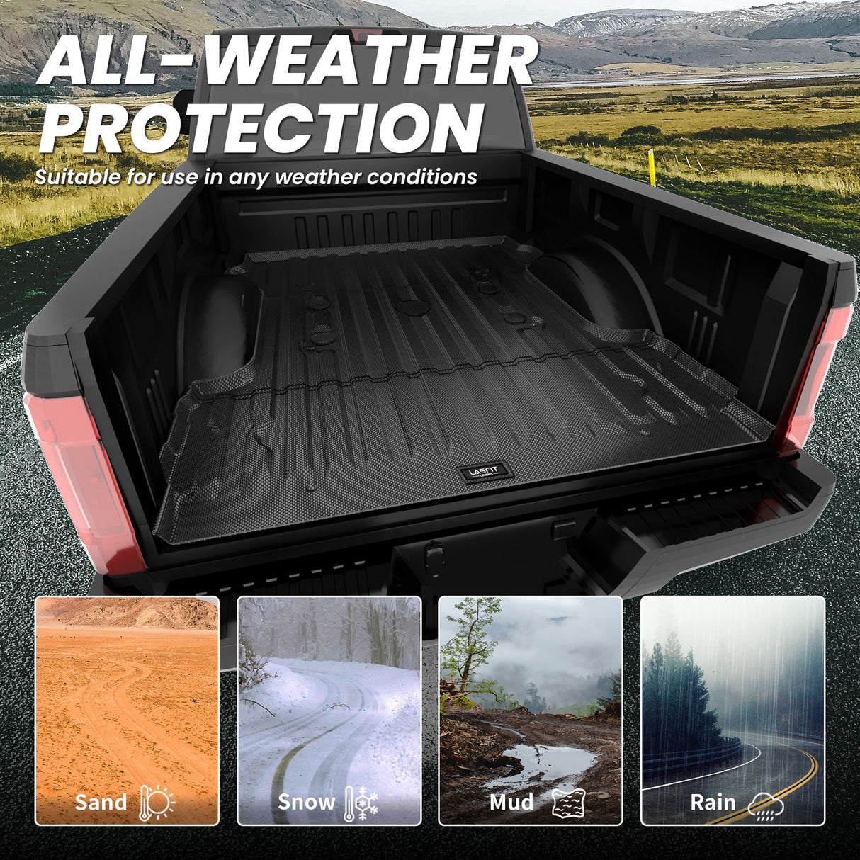 Ford F-250 Super Duty 6.8 Feet 2017-2024 Bed Liners All Weather