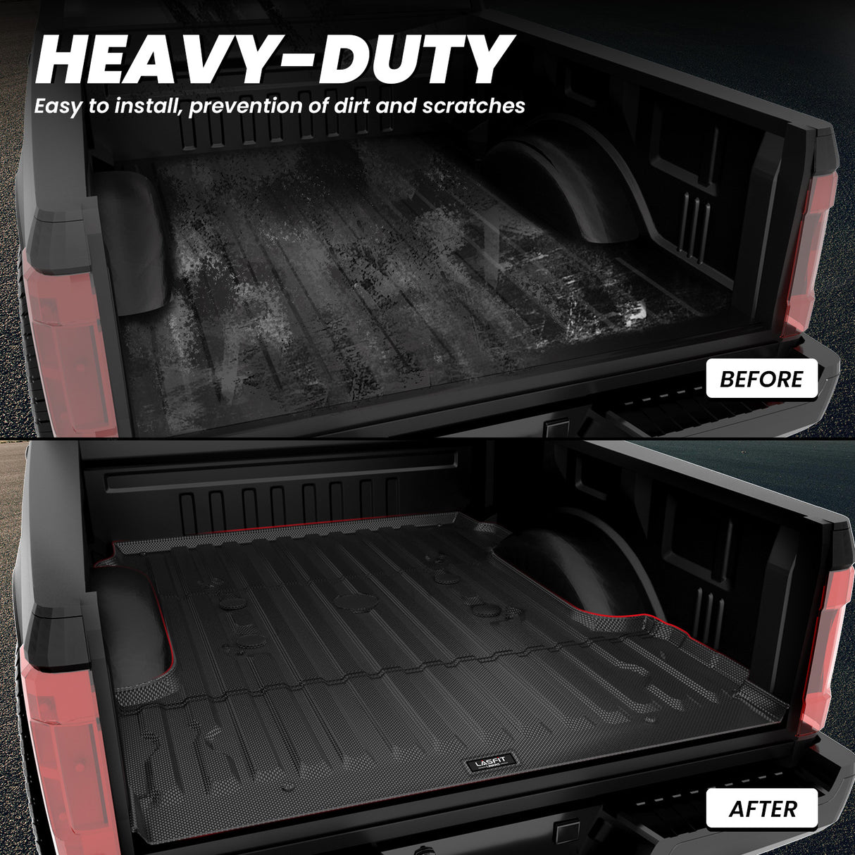 Ford F-250 Super Duty 6.8 Feet 2017-2024 Bed Liners Heavy Work