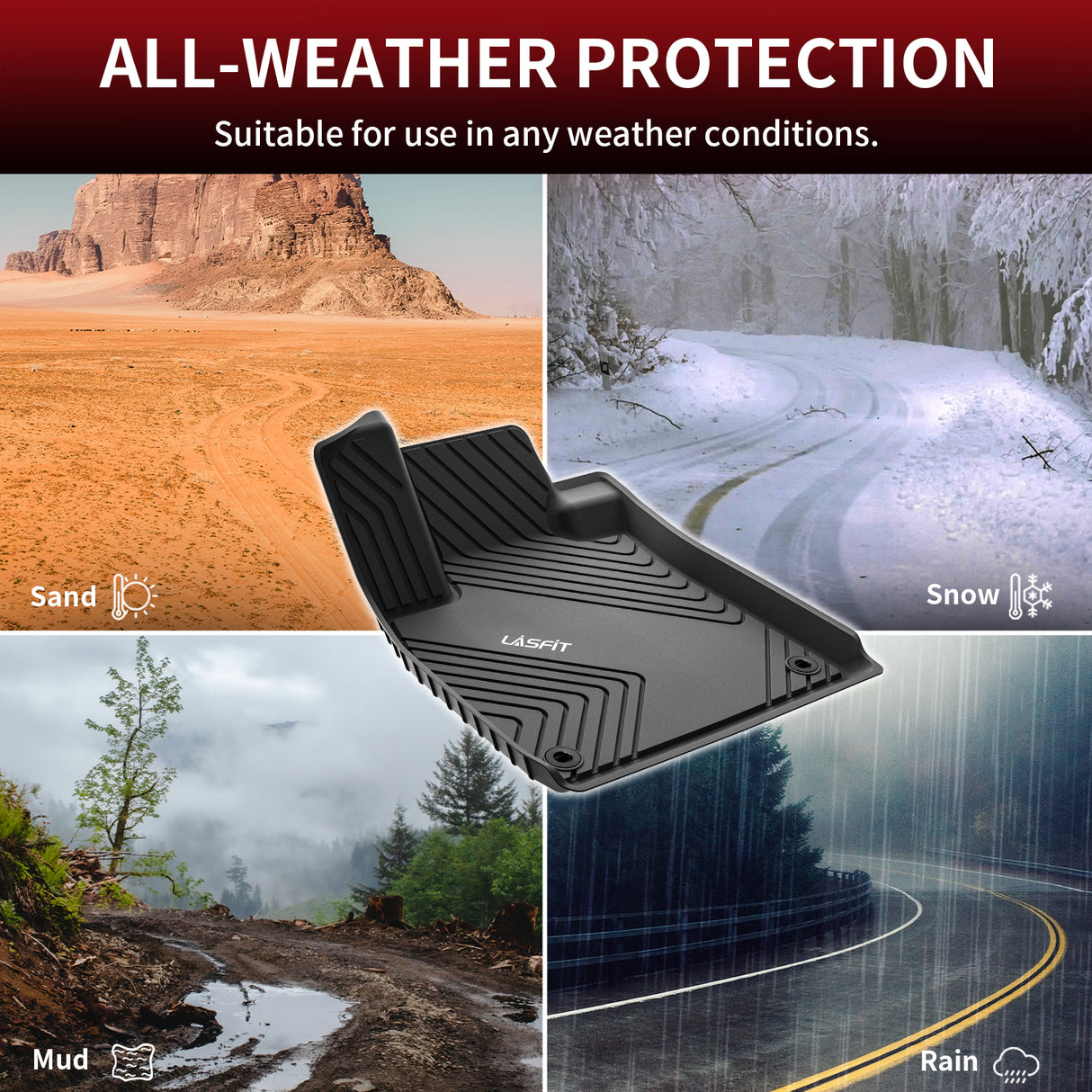 Honda Accord 2023 2024 All Weather Floor Mats