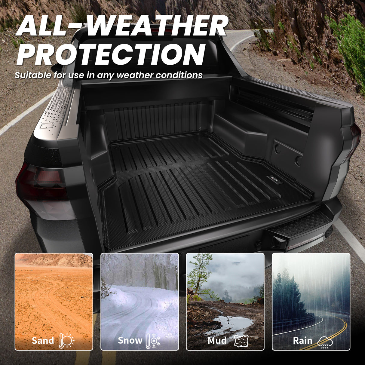 Hyundai Santa Cruz Accessories 4.3FT 2022-2024 Custom Bed Liners (2)