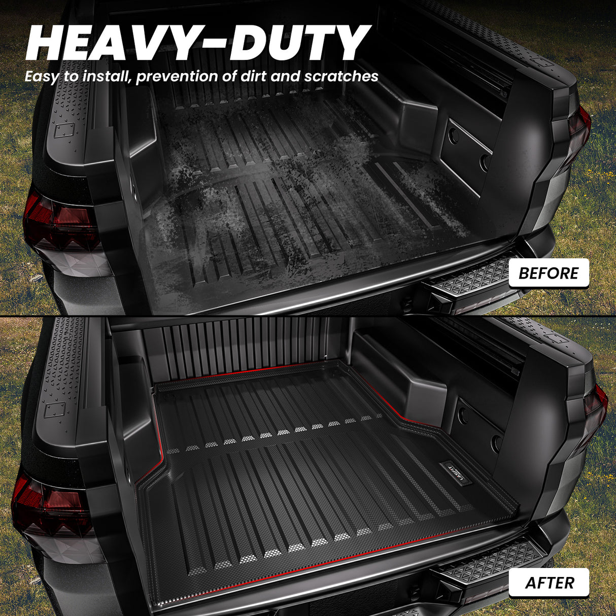 Hyundai Santa Cruz Accessories 4.3FT 2022-2024 Heavy Duty Bed Liners