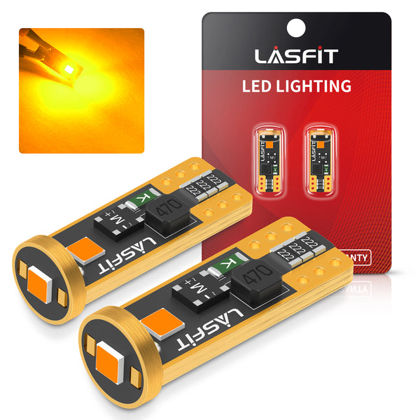T10 LED Bulb replacement (Amber) Two bulbs – RedLine LumTronix Inc.
