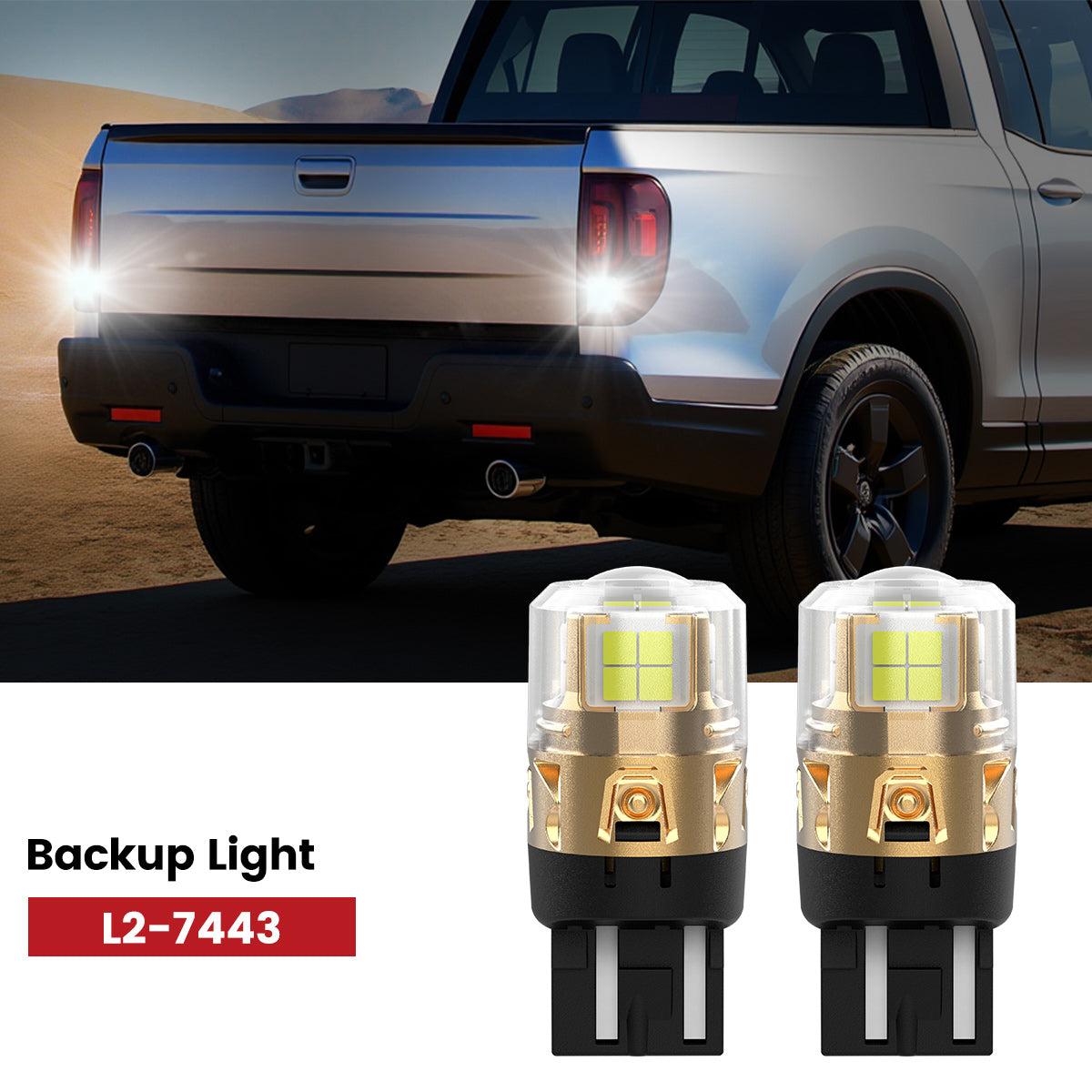 L2-7443 LED Bulbs fit for 2022-2025 Honda Ridgeline backup lights
