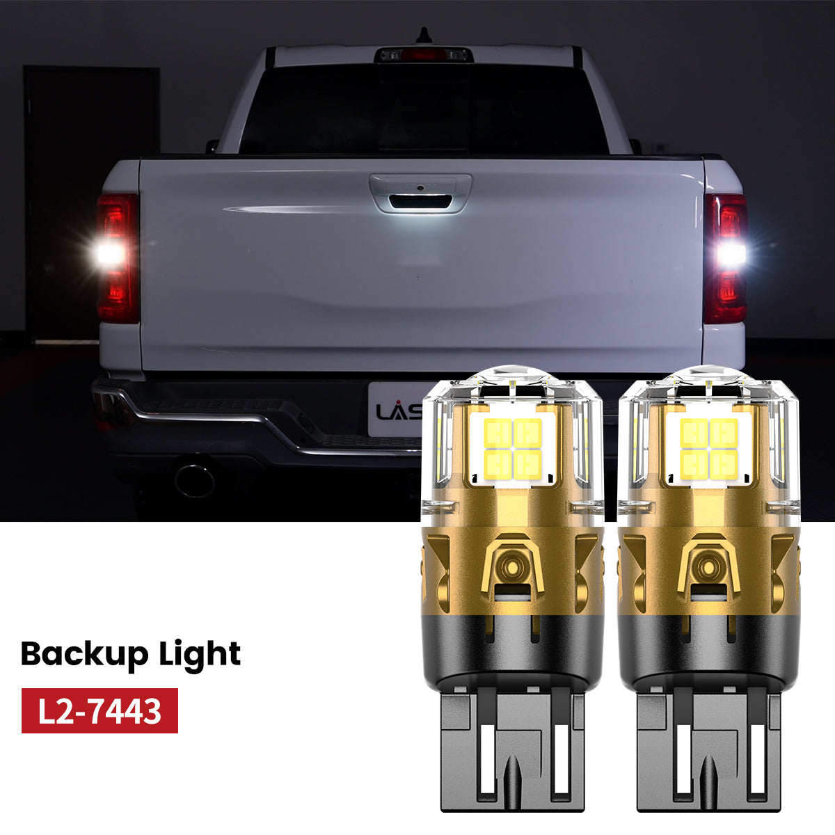 Lasfit 7443 led backup light fit for 2025-2026 Ram 1500