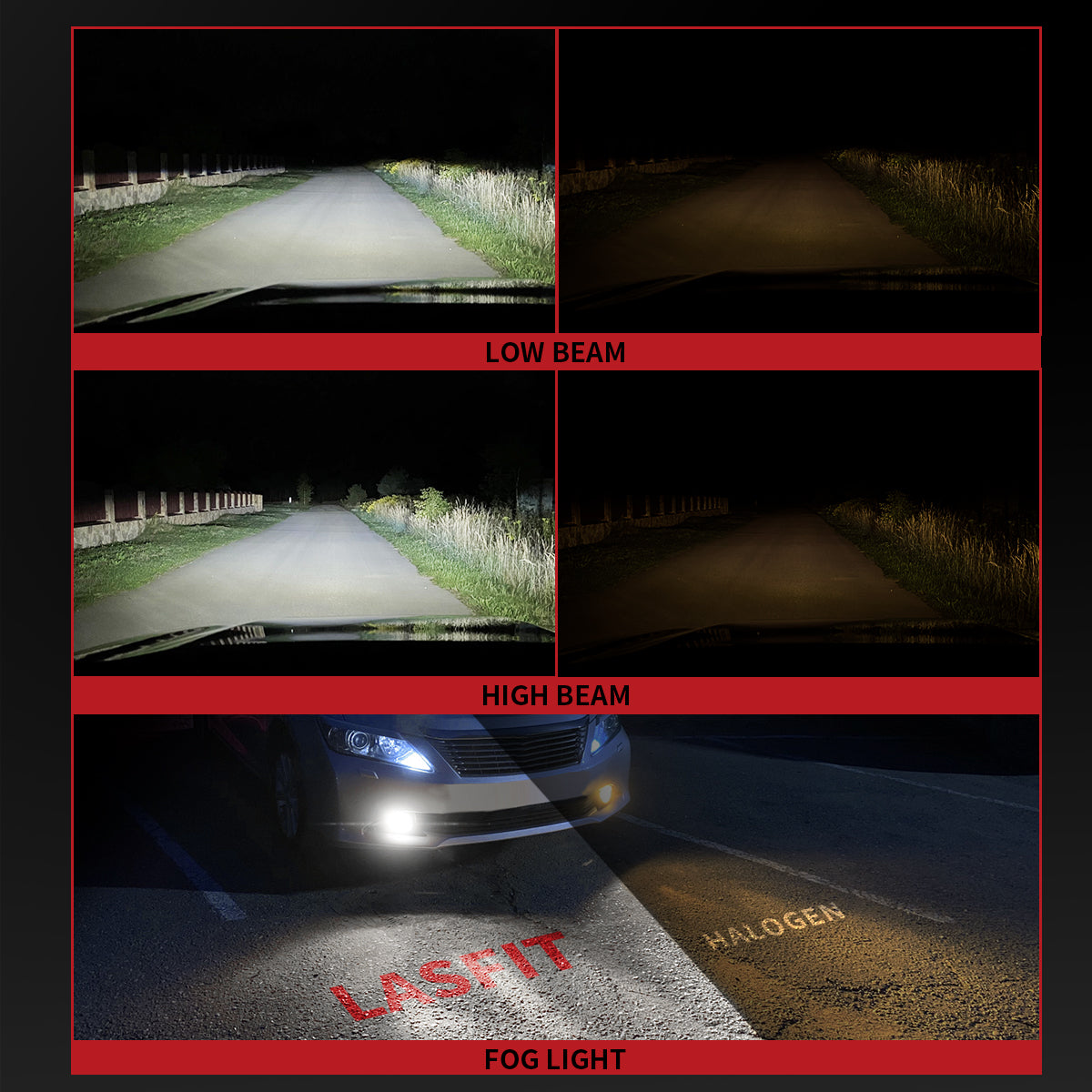 Lasfit LC Air Series H11 9005 led headlight bulbs