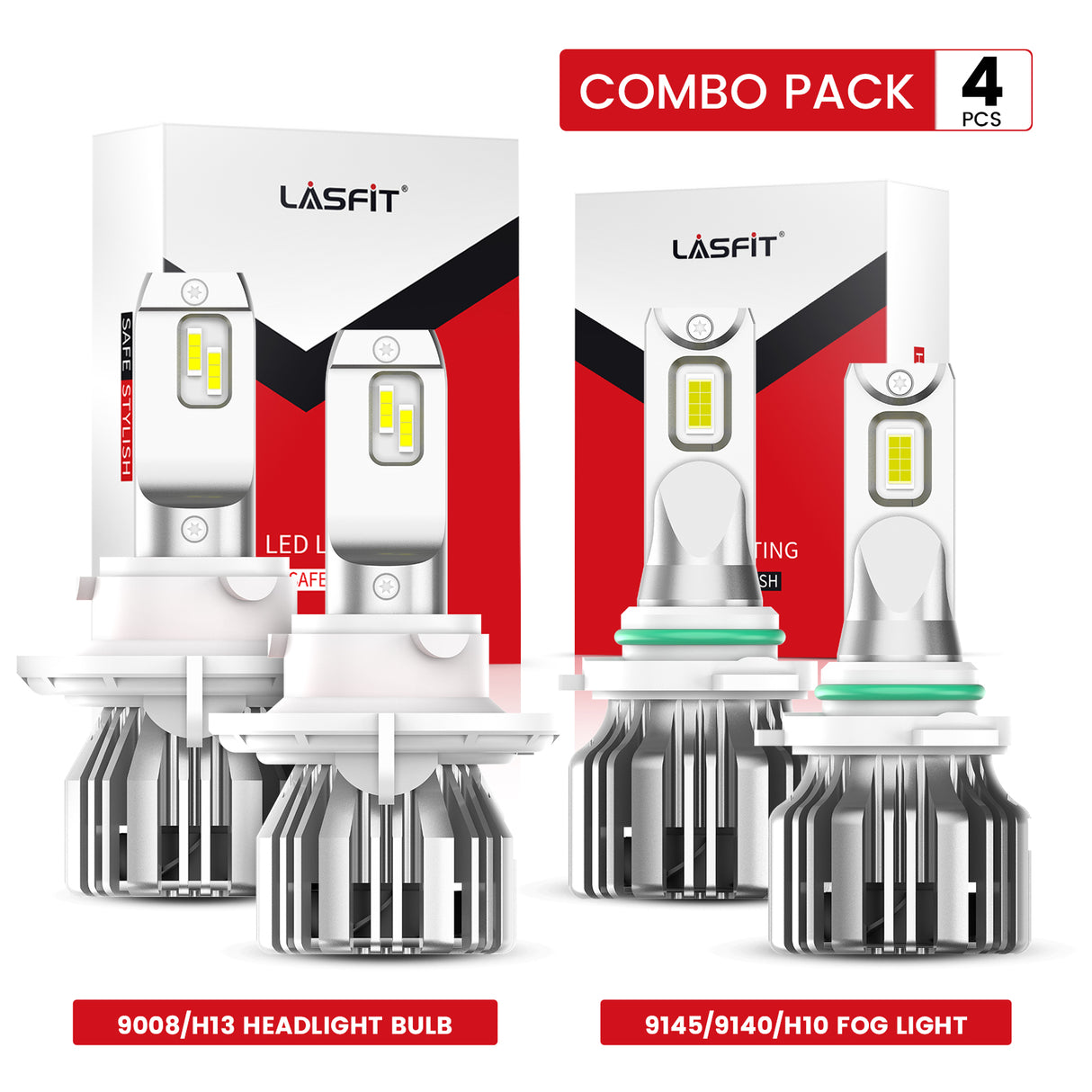 Lasfit LC Plus H10 H13 LED bulbs