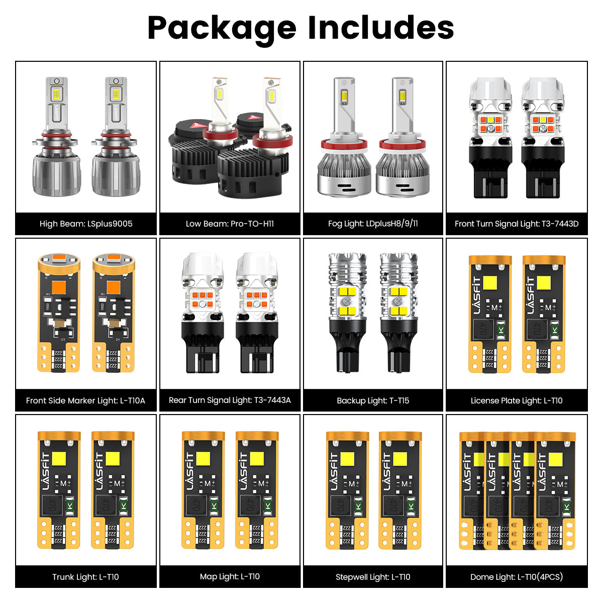 LEDs combo package fit for 2017-2019 Toyota Highlander