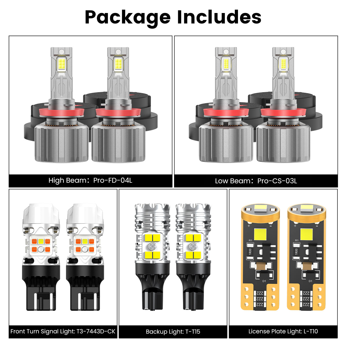 LED bulbs fit for 2025-2026 Chevrolet Silverado 2500 3500 with halogen tail lights