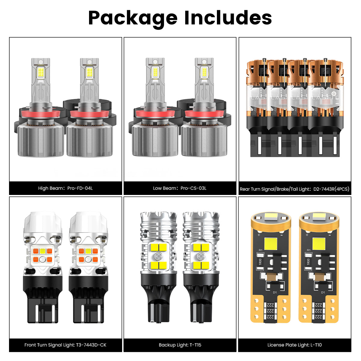 LED bulbs fit for 2025-2026 Chevrolet Silverado 2500 3500 with halogen tail lights