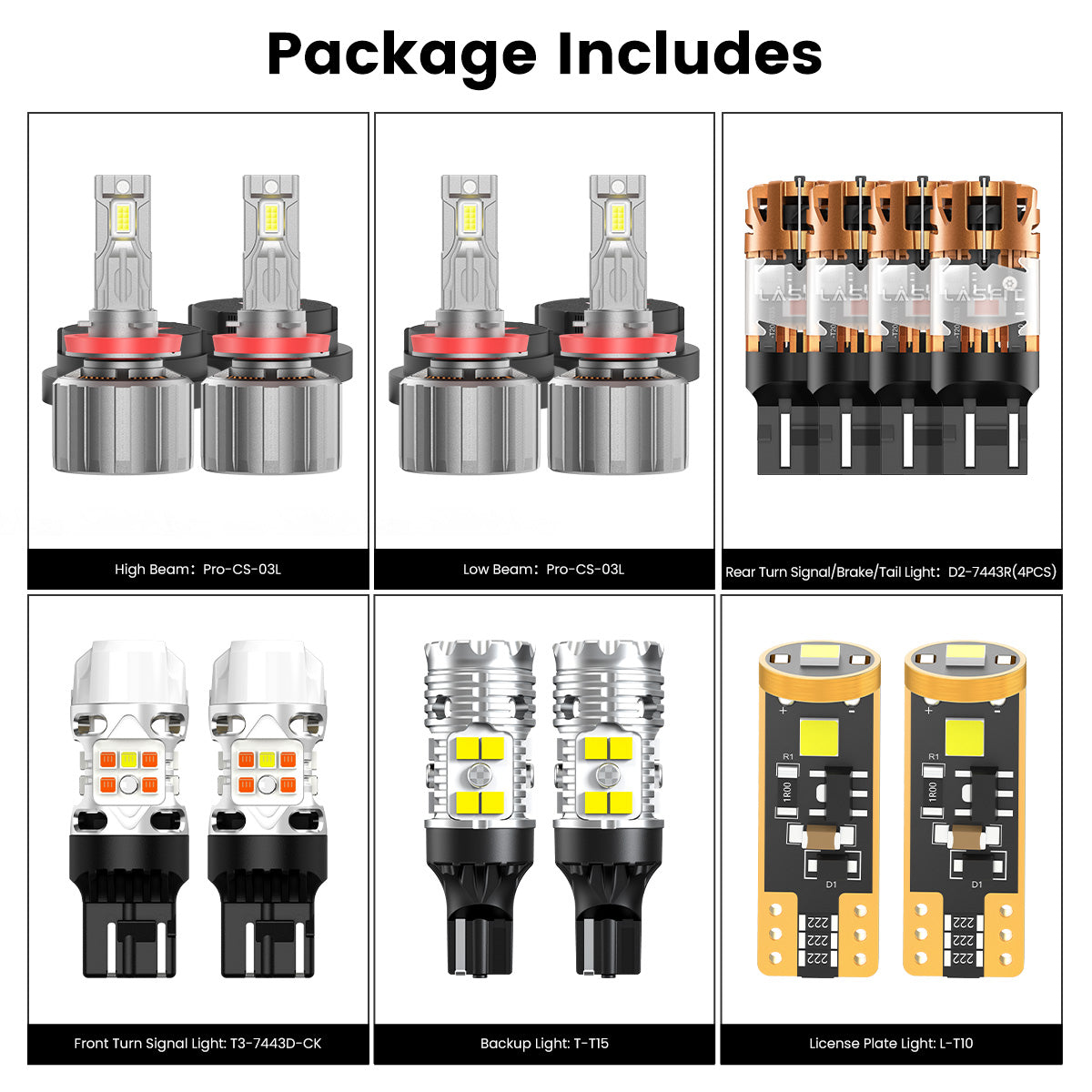 LED bulbs fit for 2025-2026 Chevrolet Silverado 2500 3500 with halogen tail lights