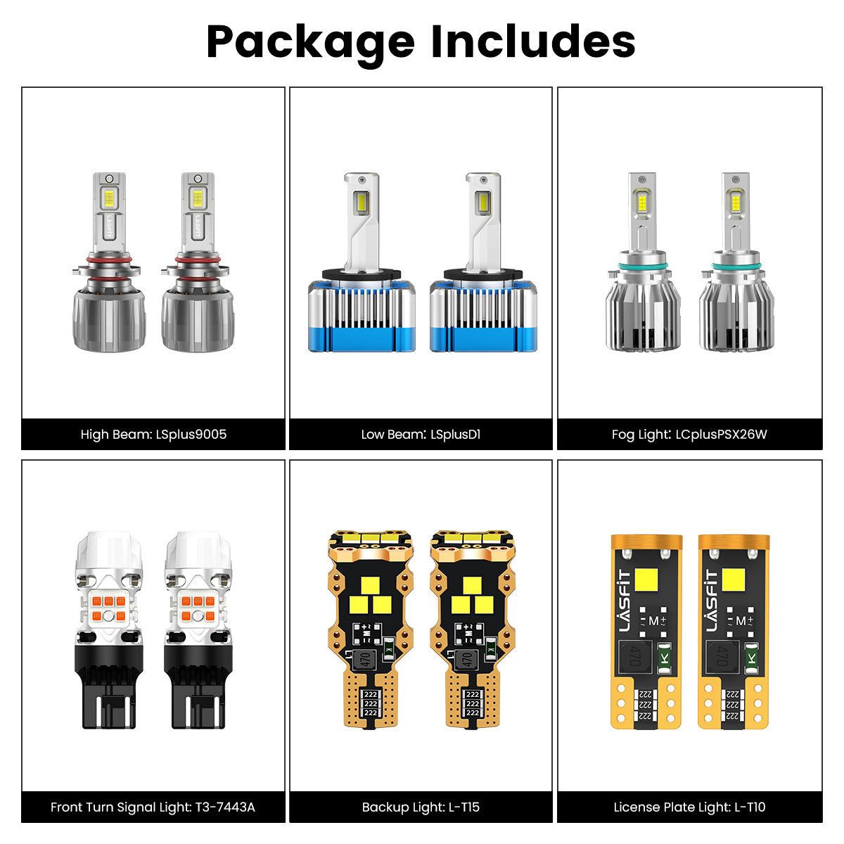 LED combo package fit for 2016-2020 chevrolet tahoe with HID low beam