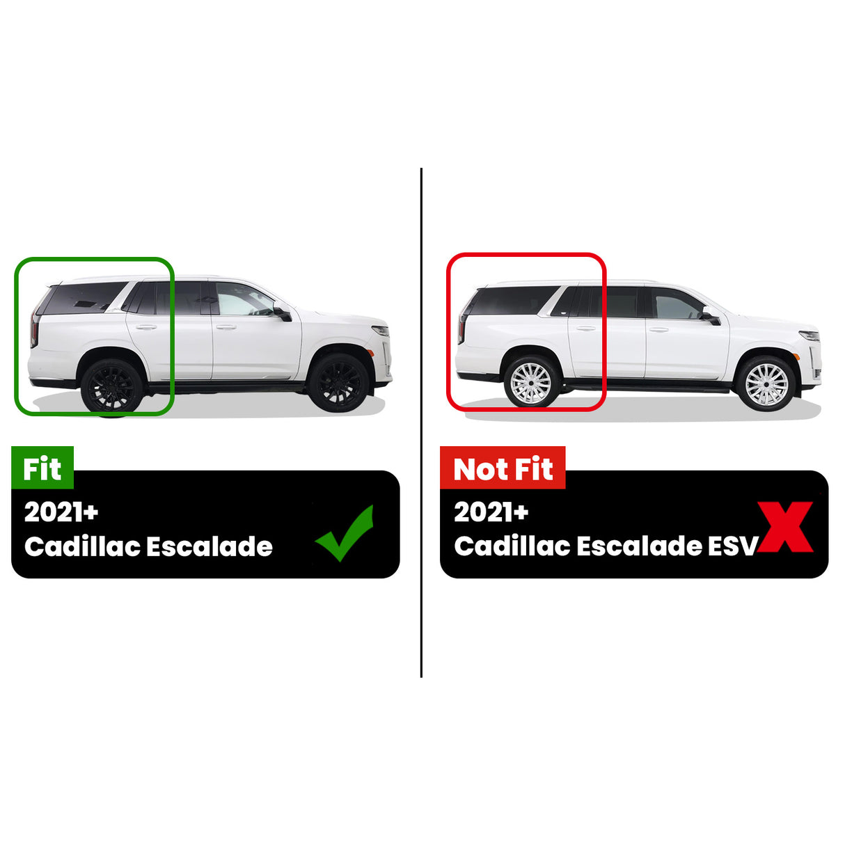 Fit for 2021-2026 Cadillac Escalade Floor Mats or Seatback & Cargo Mat, Not for ESV & 2025 Escalade IQ