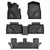 Ford Explorer 2020-2024 Custom Floor Mats TPE Material 1st & 2nd & 3rd Row, Fit For 7 Seaters ONLY