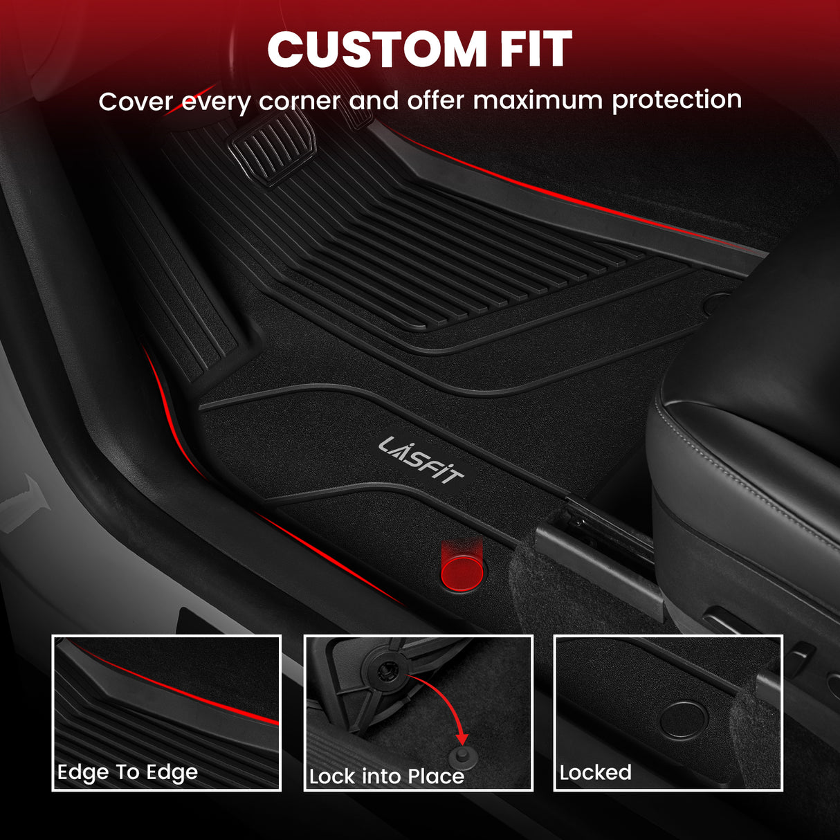 Fit for 2020-2025 Tesla Model Y Custom TPE Floor Mats or Cargo Mat