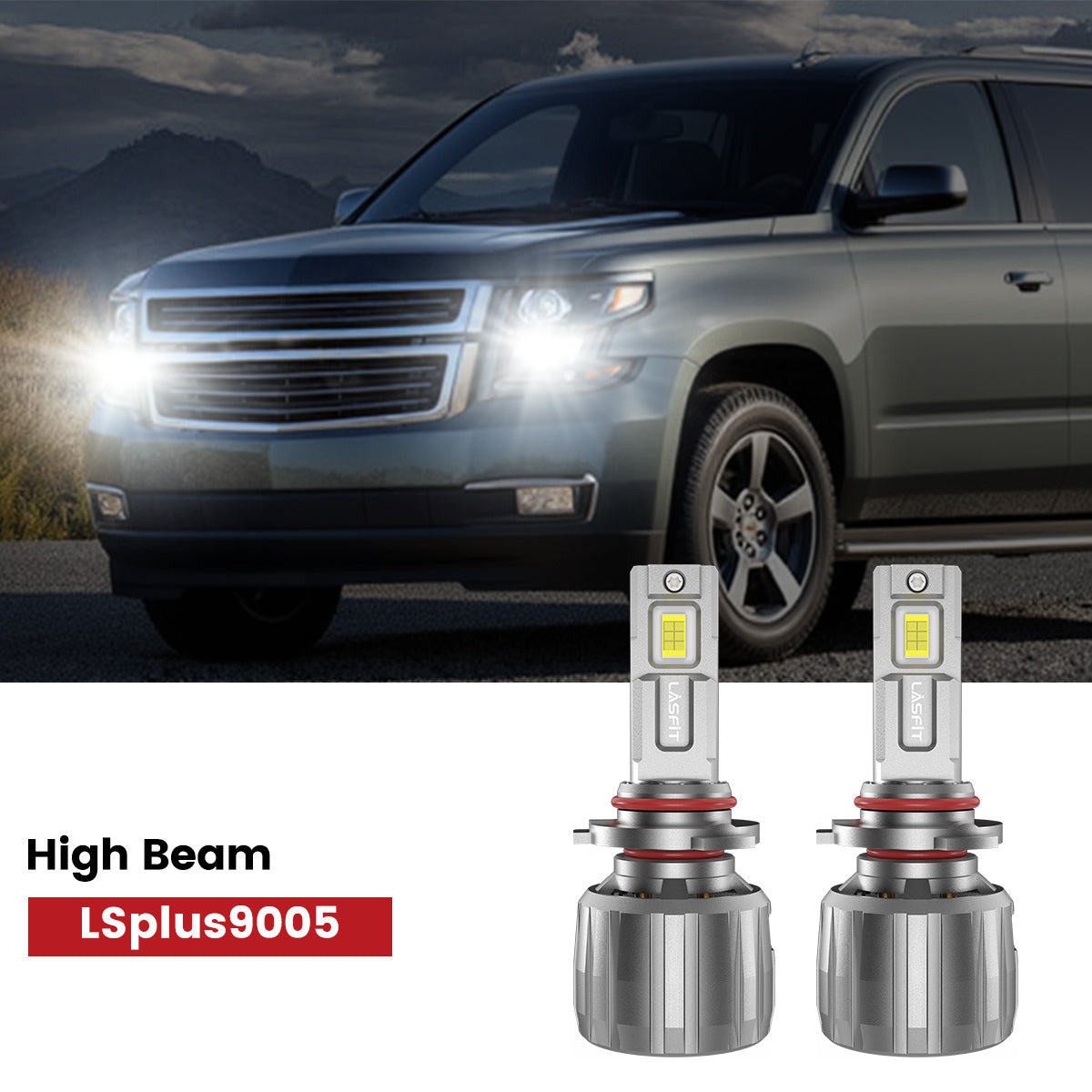 LSplus 9005 LED bulbs fit for 2016-2020 Chevy Tahoe high beam