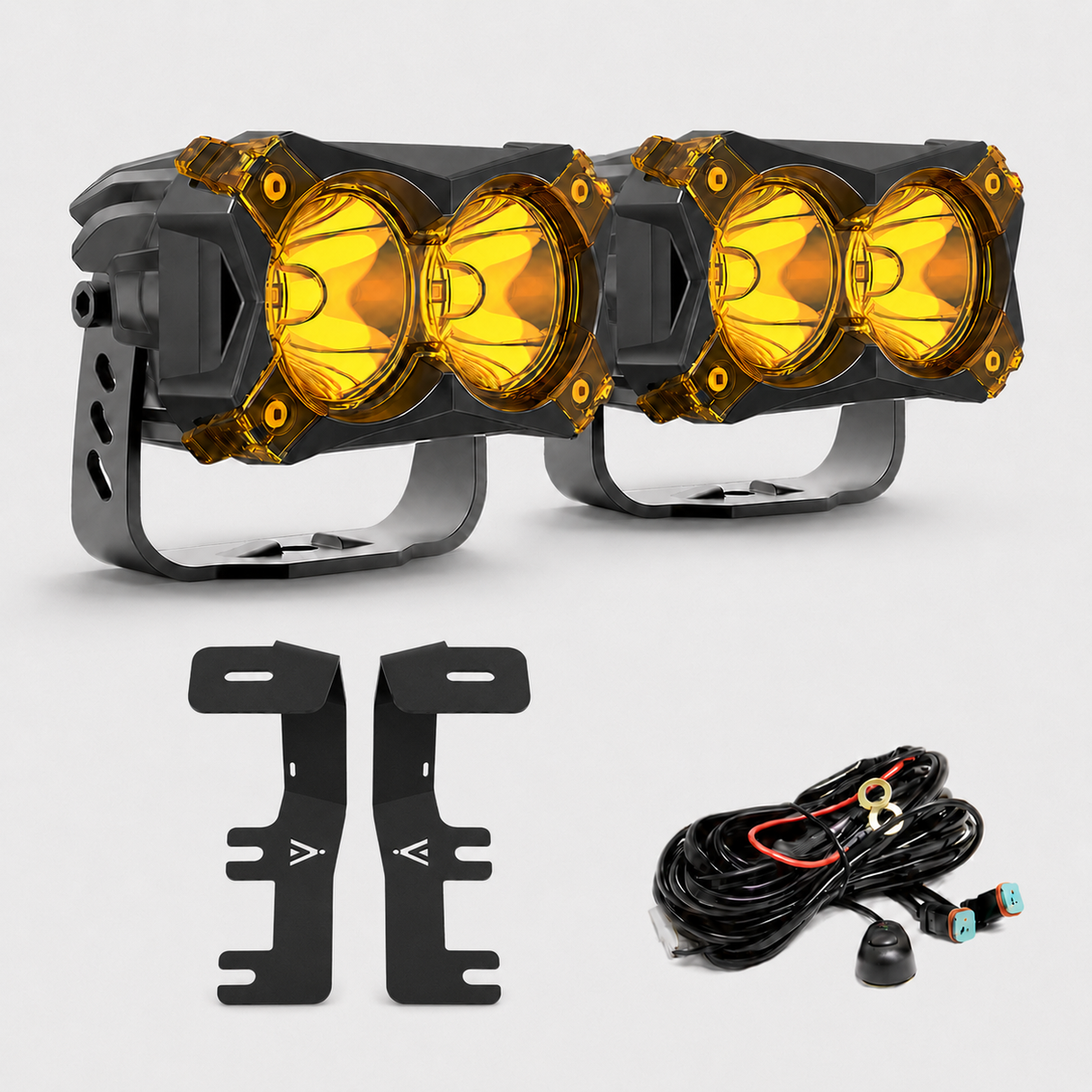 4.8 Inch LED Pod Ditch Light Kit for 2014-2018 Chevrolet Silverado 1500 | LASFIT