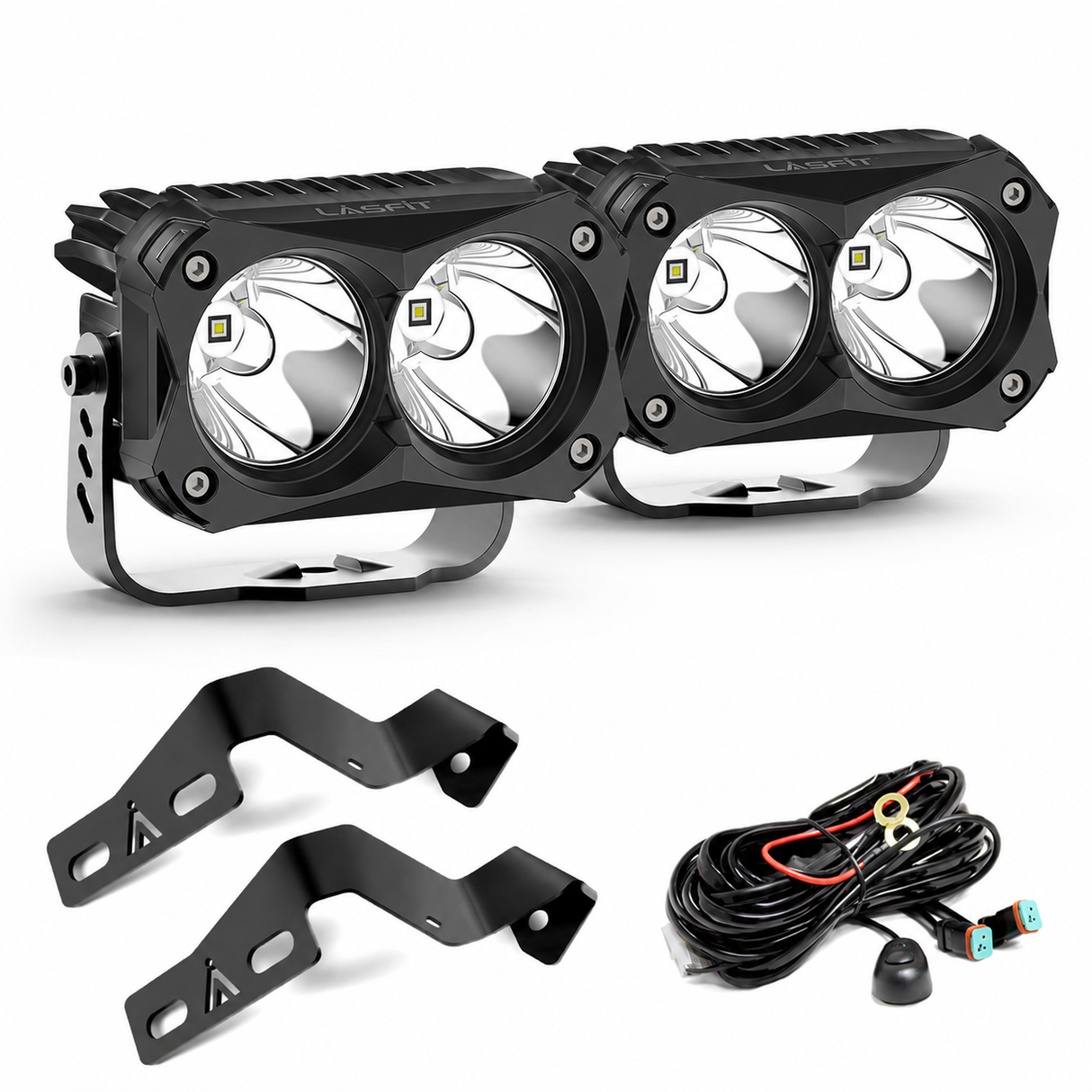 4.8 Inch LED Pod Ditch Light Kit for 2014-2021 Toyota Tundra | LASFIT