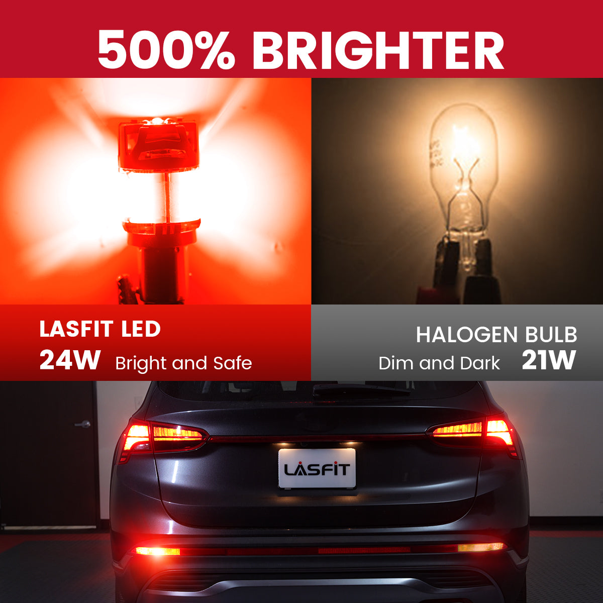 Lasfit 1157 led bulbs 500% brighter