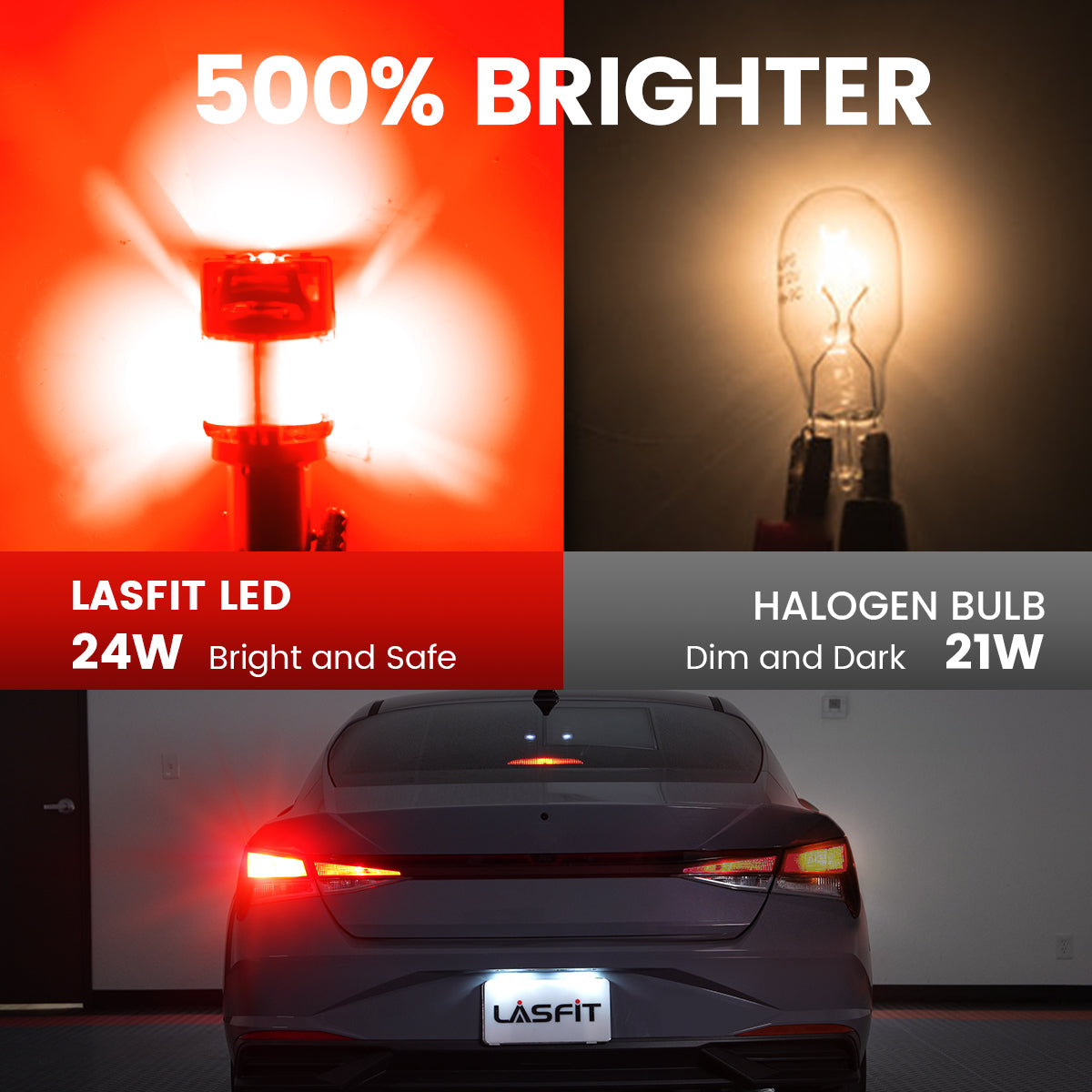 Lasfit 1157 led bulbs 500% brighter